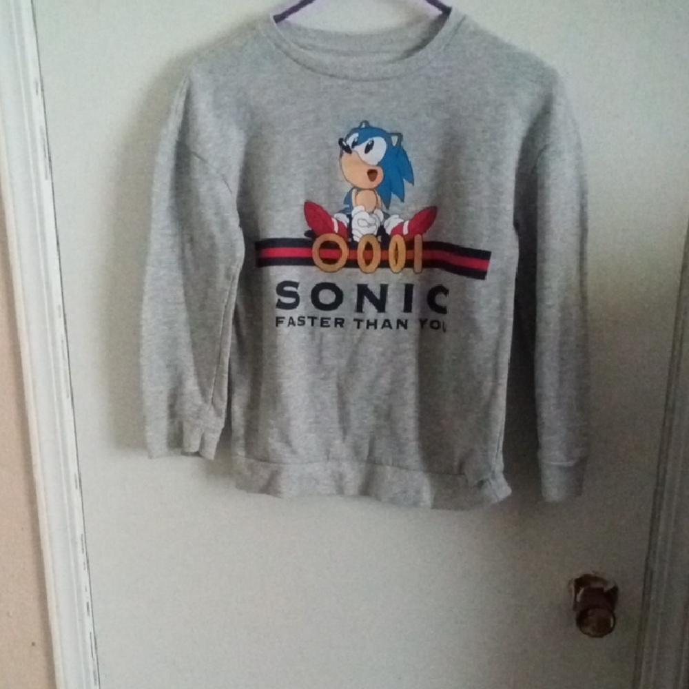 Sonic the Hedgehog Gray Kids Sweatshirt